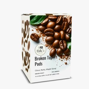 Broken Top Coffee Pods, Medium Roast, 12 oz Box