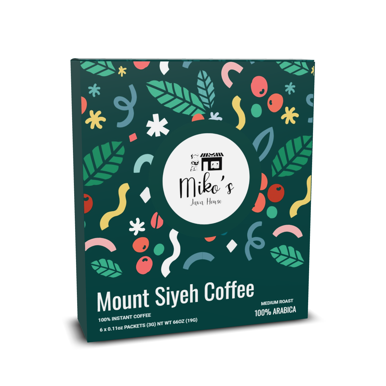 Mount Siyeh Instant Coffee, Medium Roast, 66oz (6 Packets)