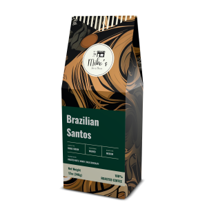 Brazilian Santos Coffee, Medium Roast, 12 oz Bag