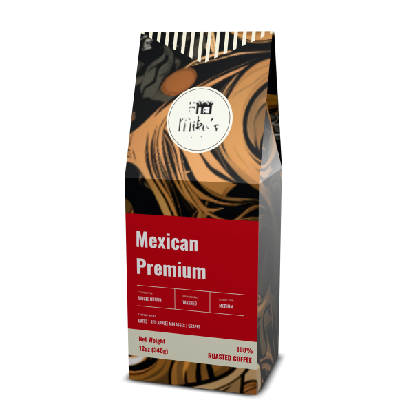 Mexican Premium Coffee, Medium Roast, 12 oz Bag