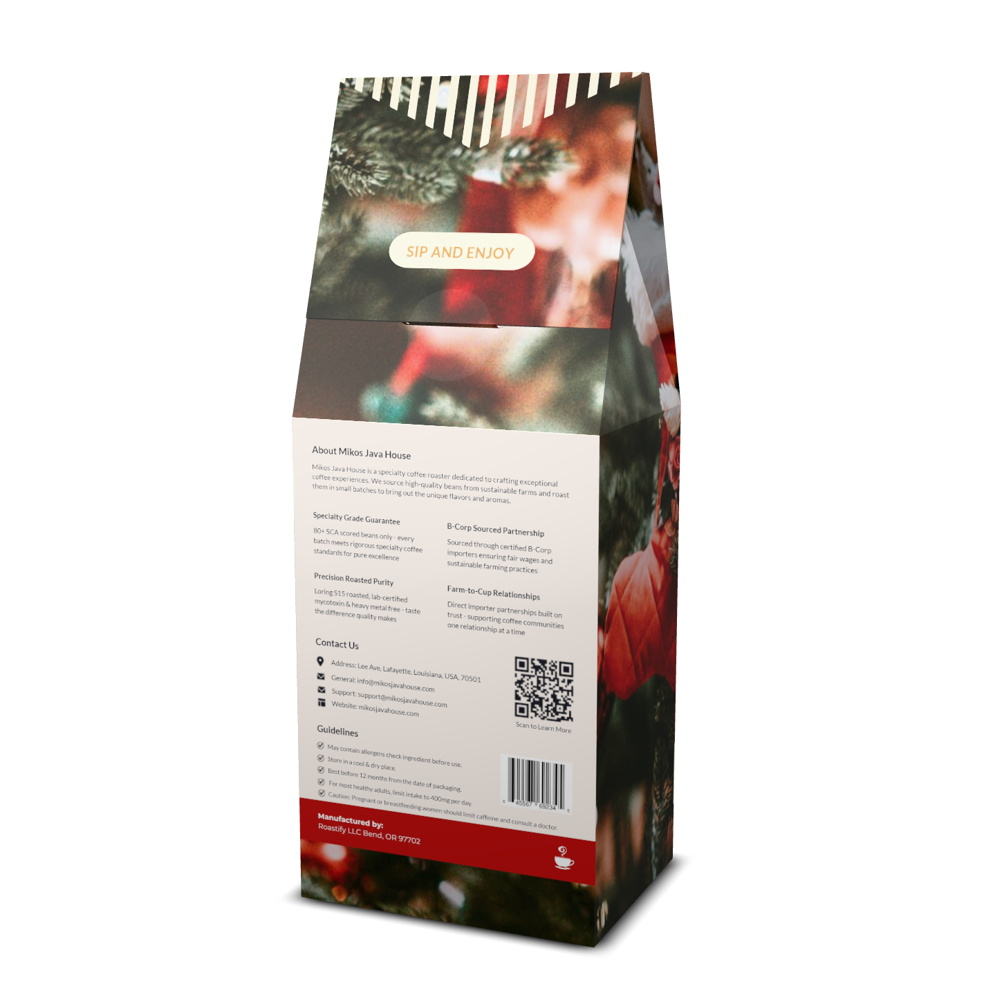 Holiday Blend WHB BAck