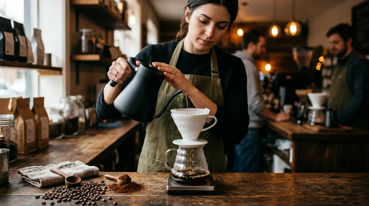 Artisanal Specialty Coffee Pour-Over Brewing Method - Mikos Java House